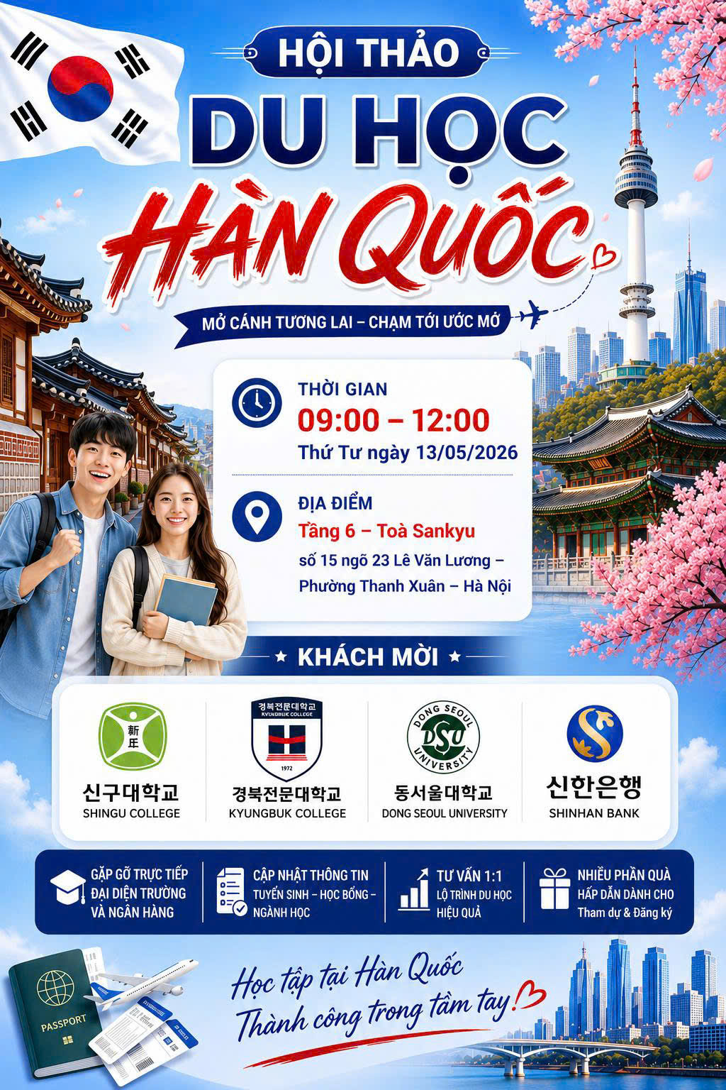 THƯ MỜI THAM DỰ HỘI THẢO DU HỌC HÀN QUỐC 2026